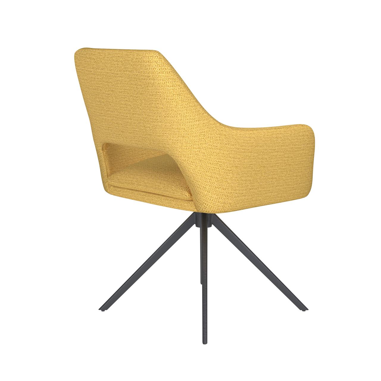 Chair mos ochre metal swivel
