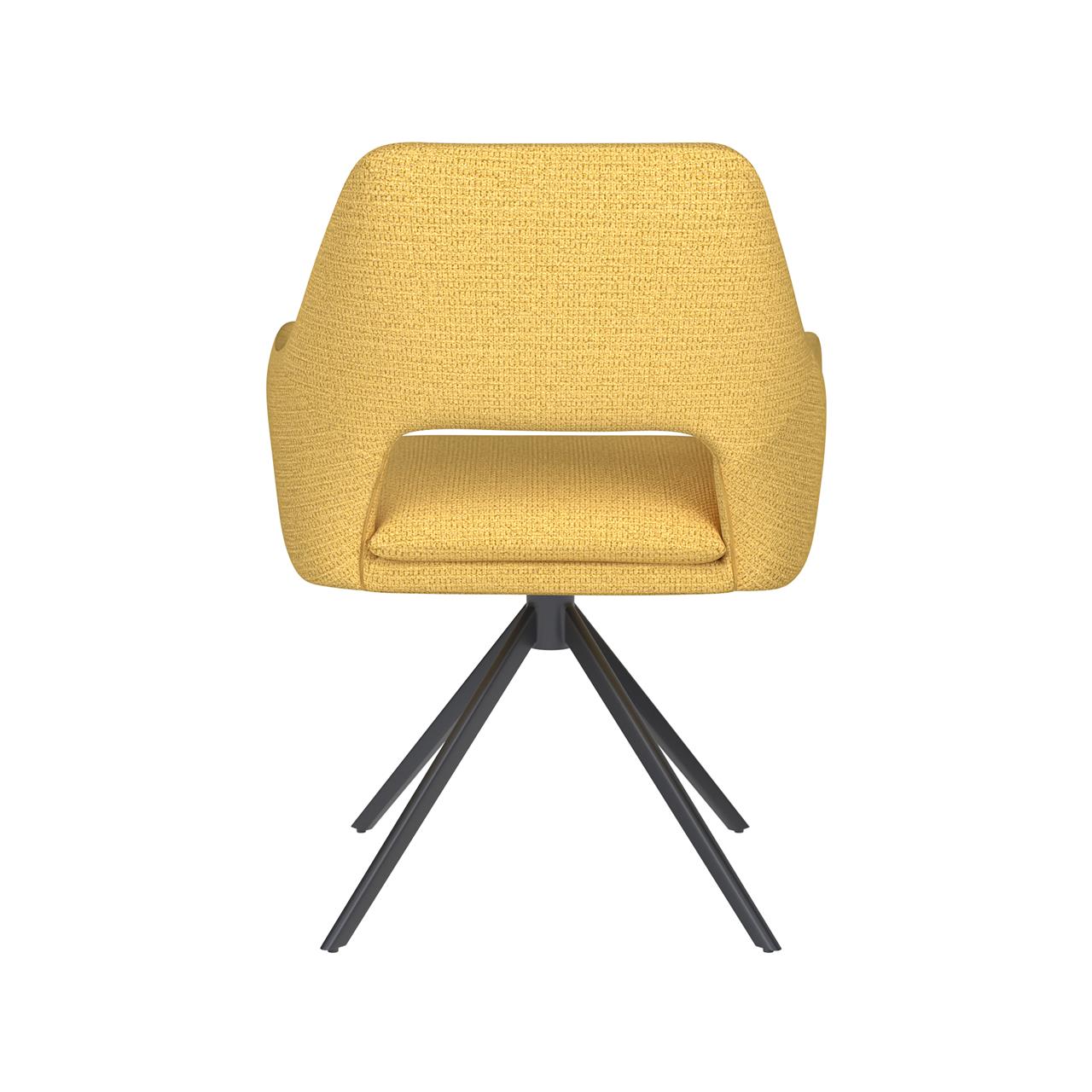 Chair mos ochre metal swivel