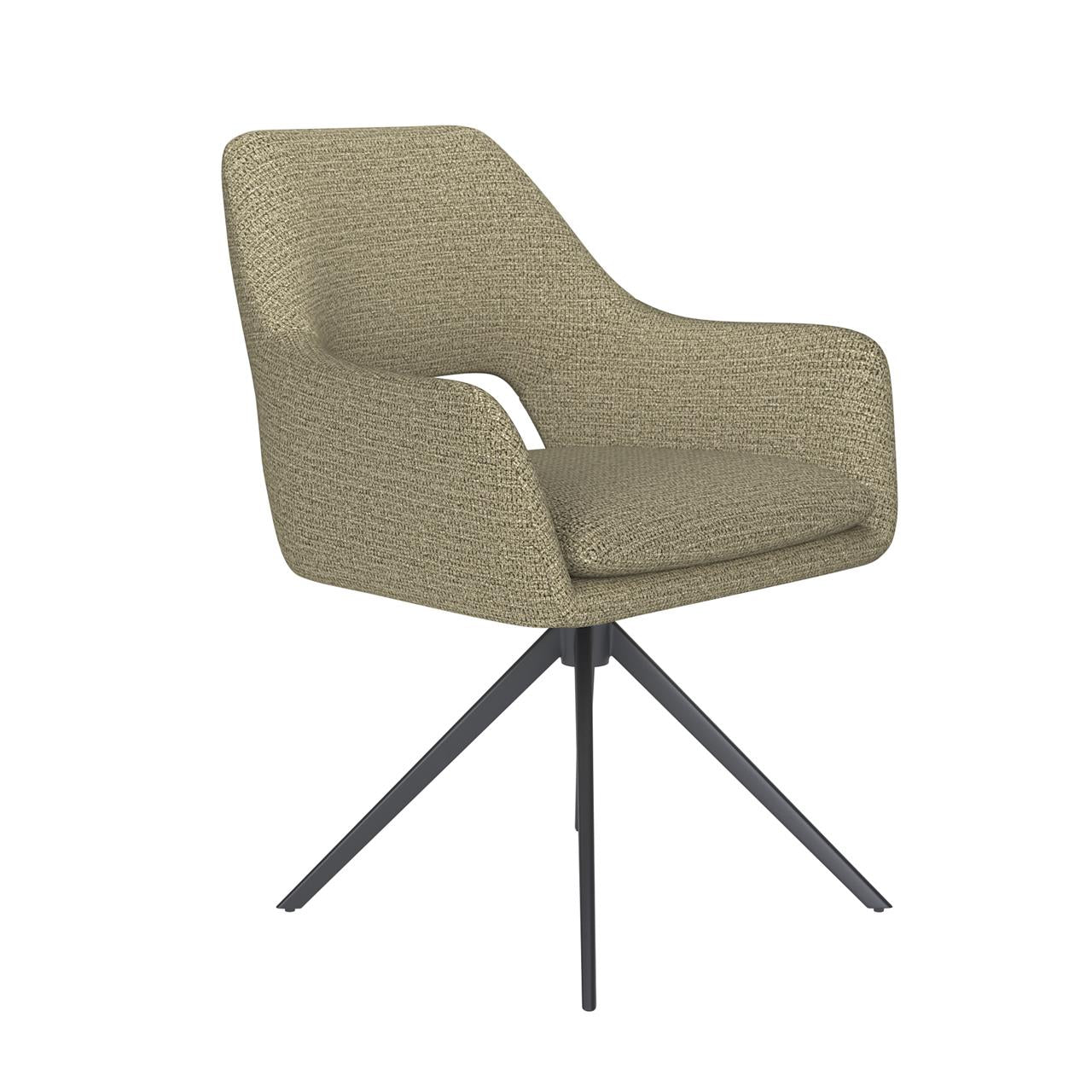 Chair mos green metal swivel