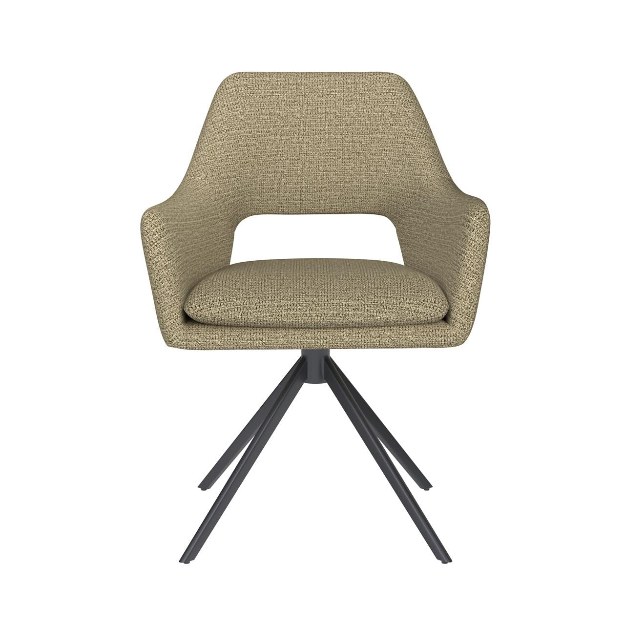 Chair mos green metal swivel