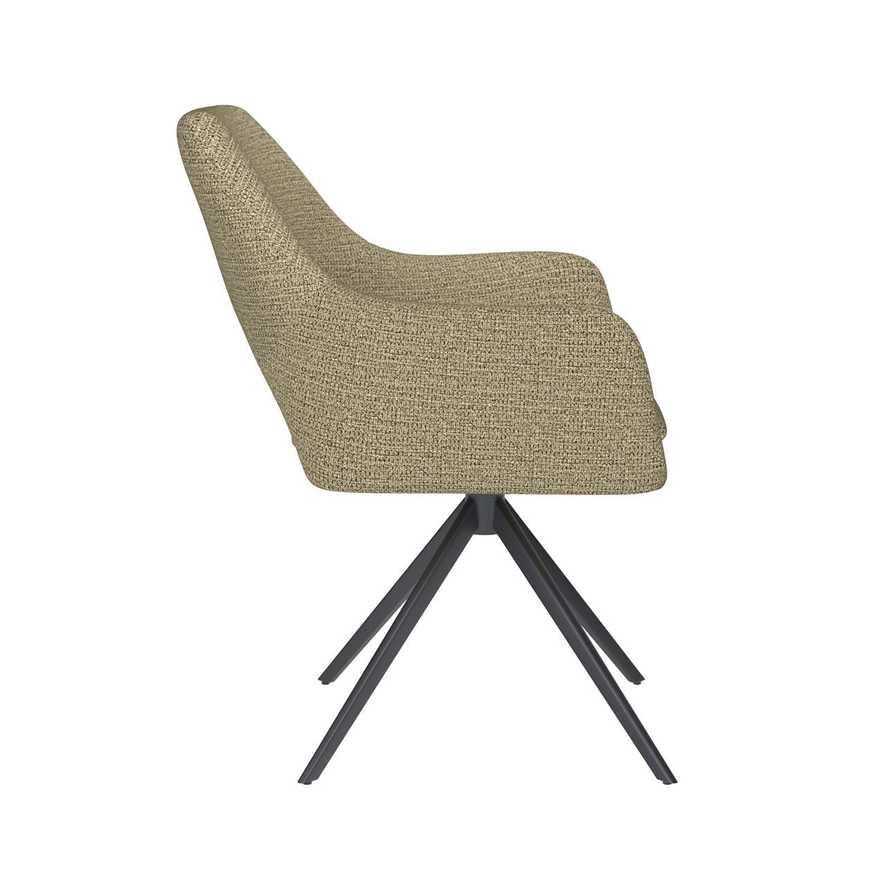 Chair mos green metal swivel