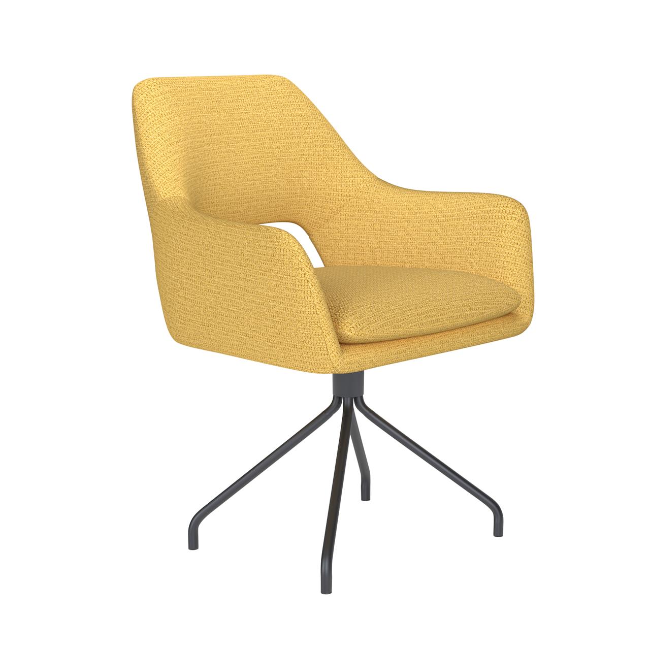 Chair mos ochre spider swivel