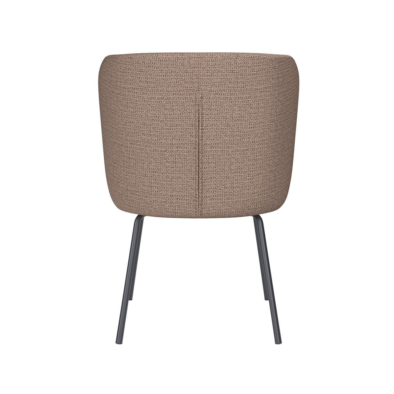 Chair stan taupe 4 metal legs