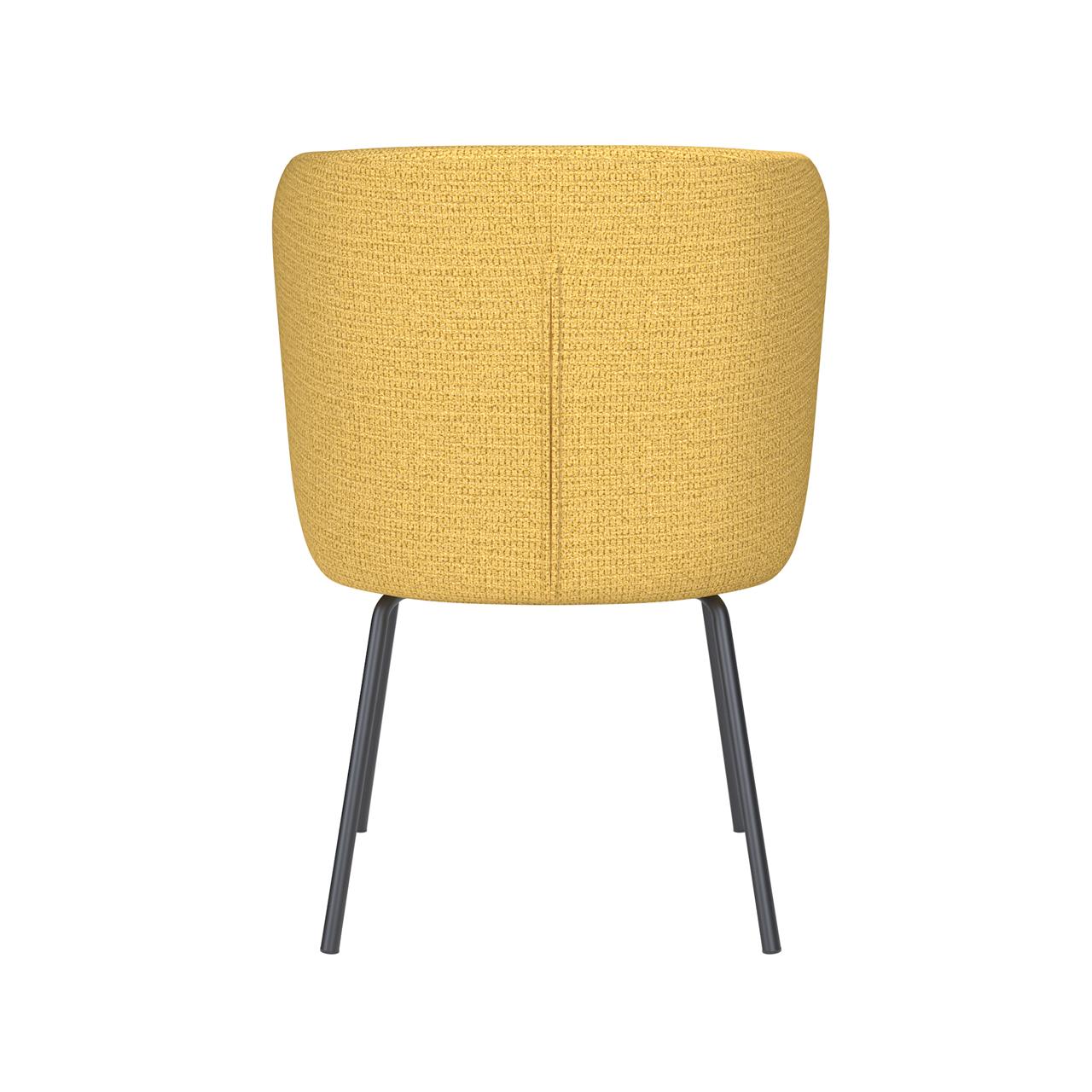 Chair stan ochre 4 metal legs