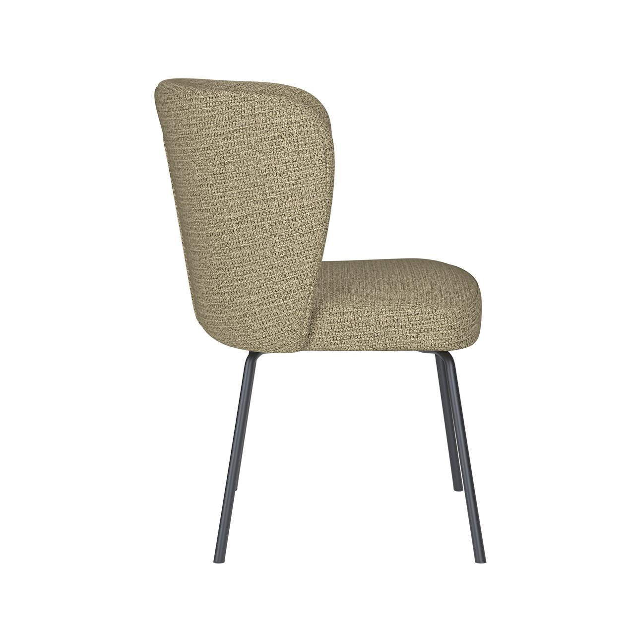 Chair stan green 4 metal legs