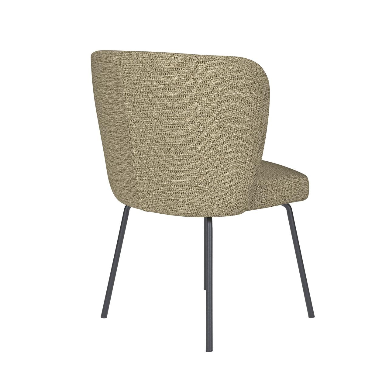 Chair stan green 4 metal legs