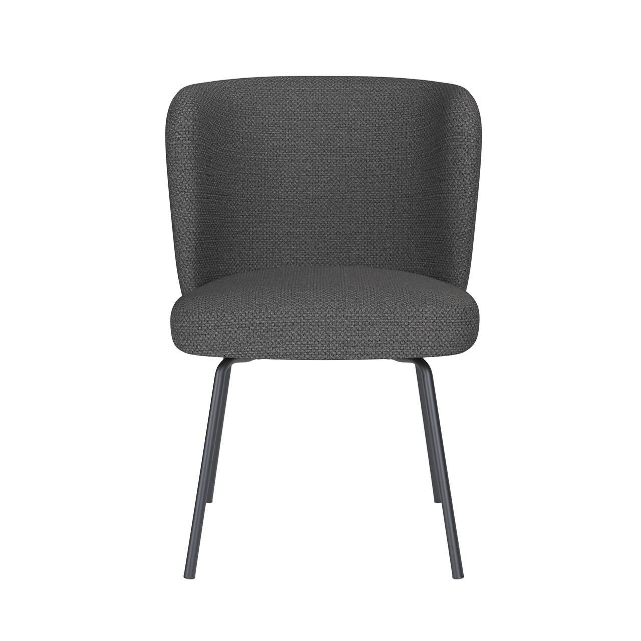 Chair stan grey 4 metal legs