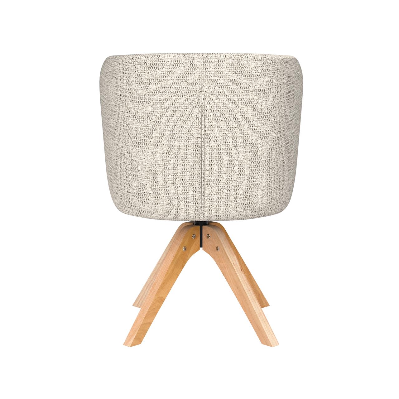 Chair stan off-white wooden swivel