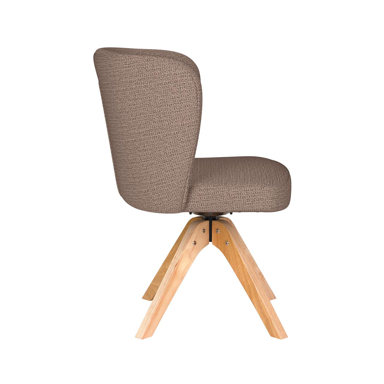 Chair stan taupe wooden swivel