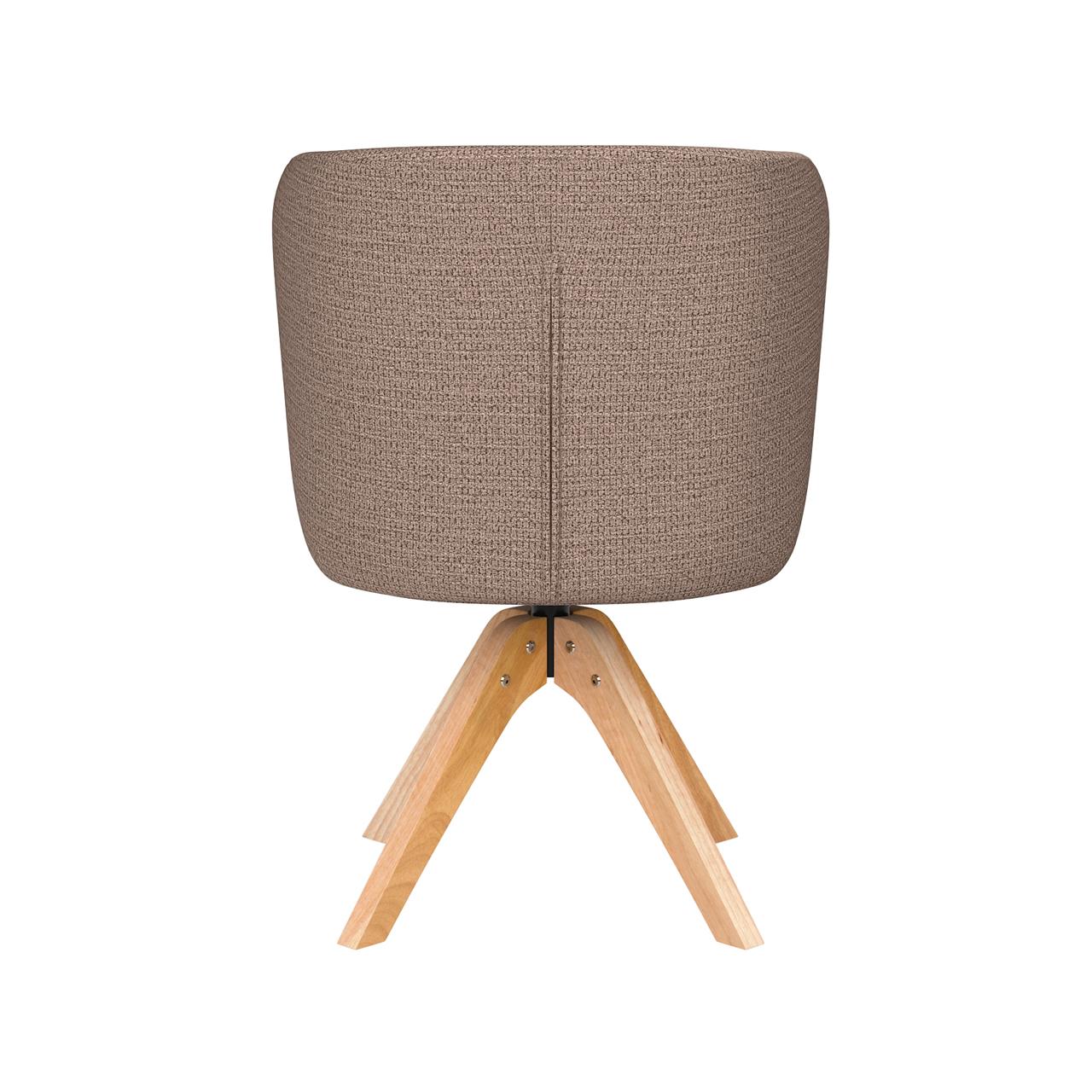Chair stan taupe wooden swivel