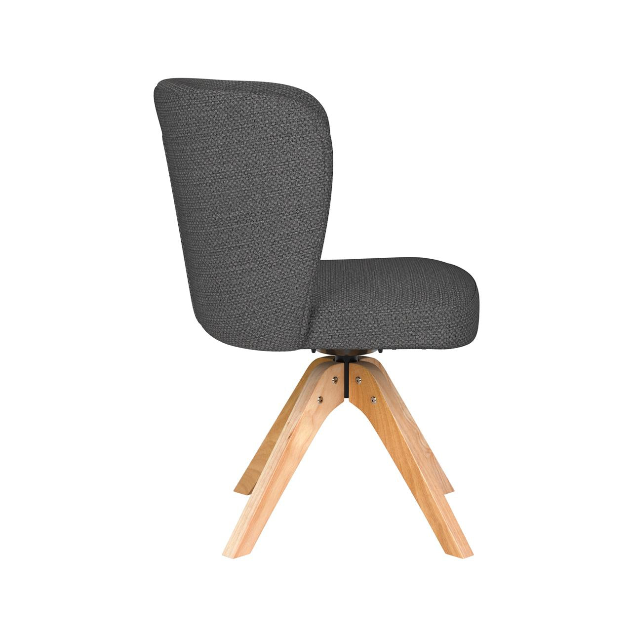 Chair stan grey wooden swivel