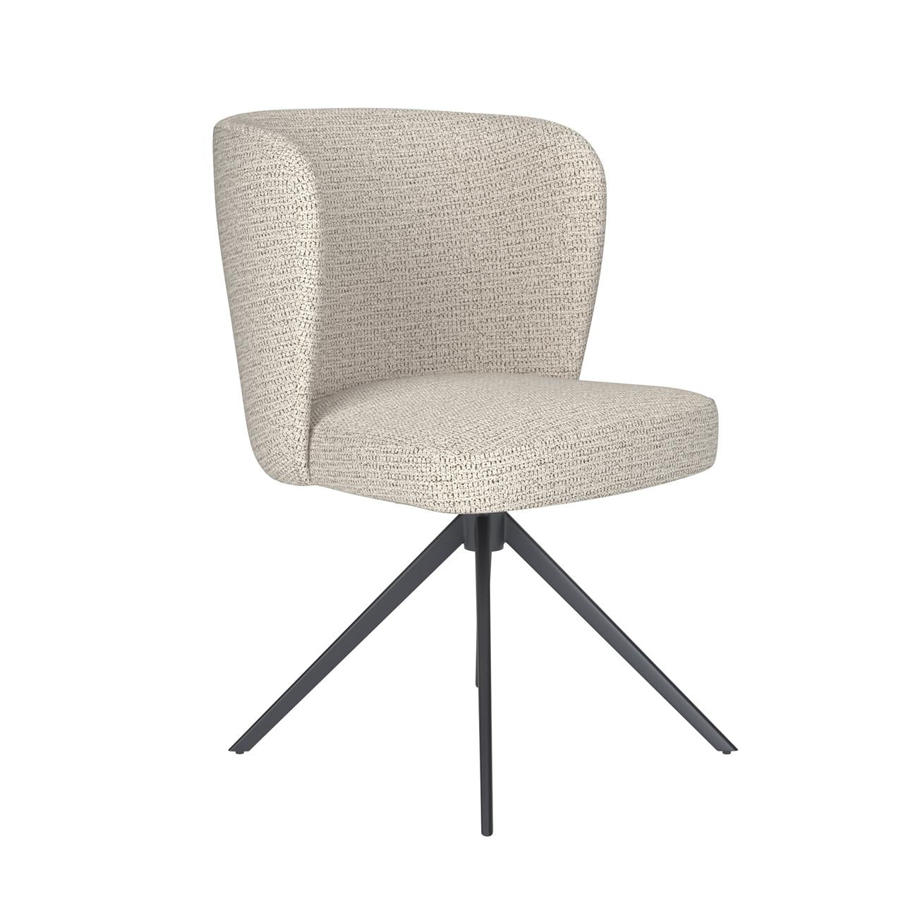 Chair stan off-white metal swivel