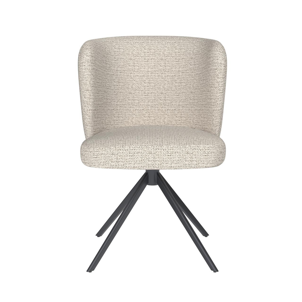 Chair stan off-white metal swivel