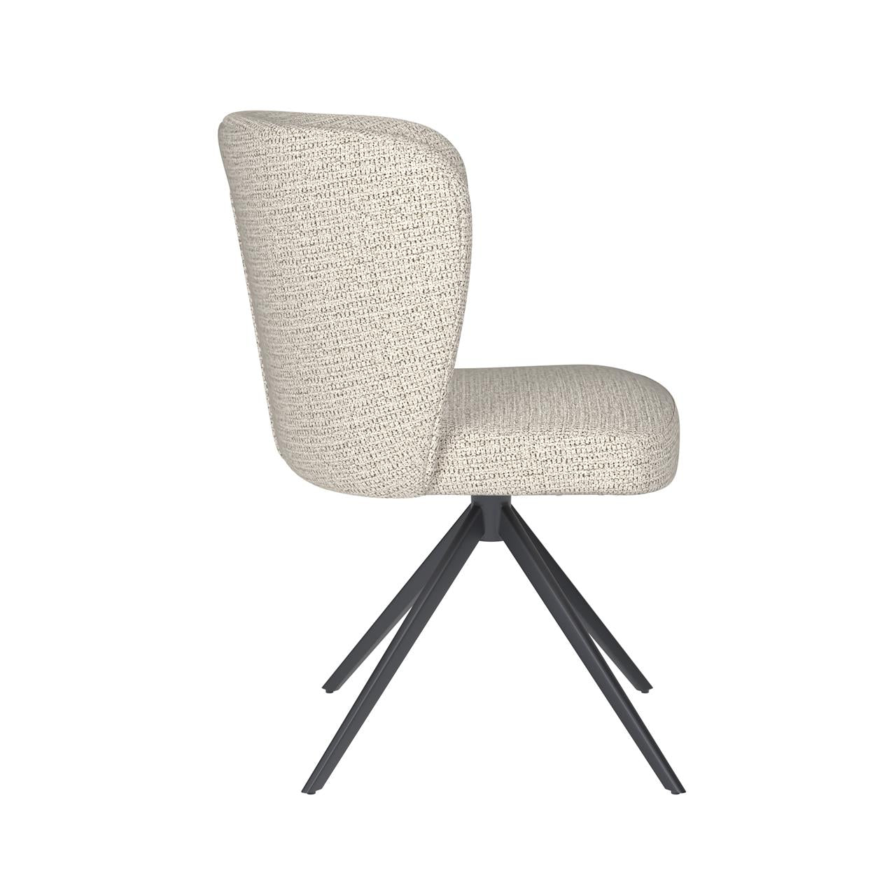 Chair stan off-white metal swivel