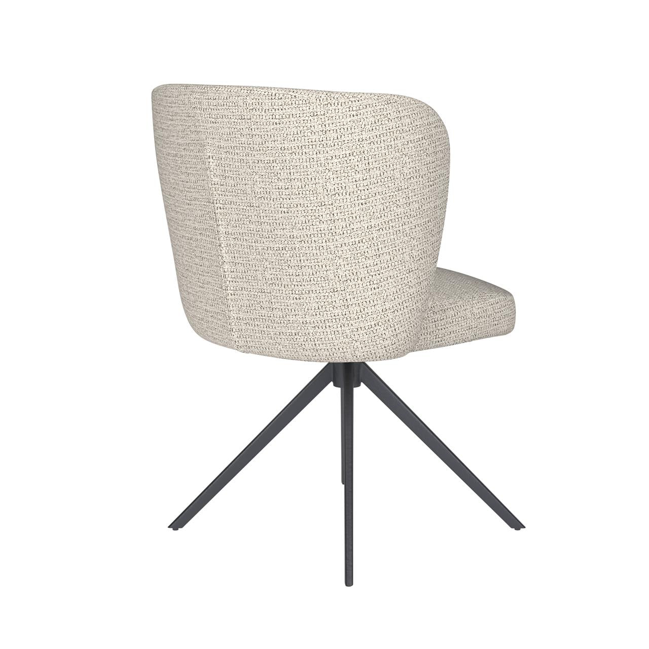 Chair stan off-white metal swivel