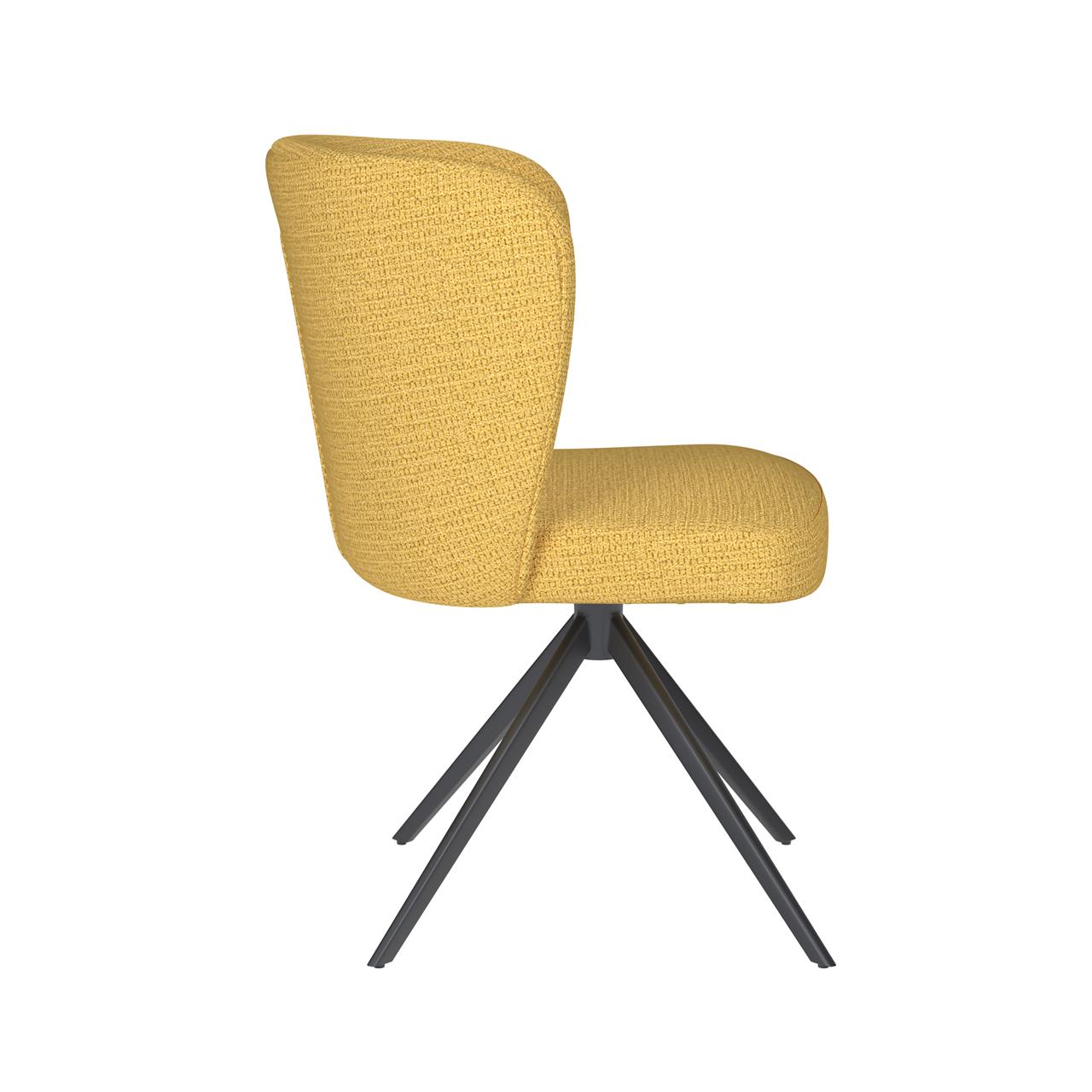 Chair stan ochre metal swivel