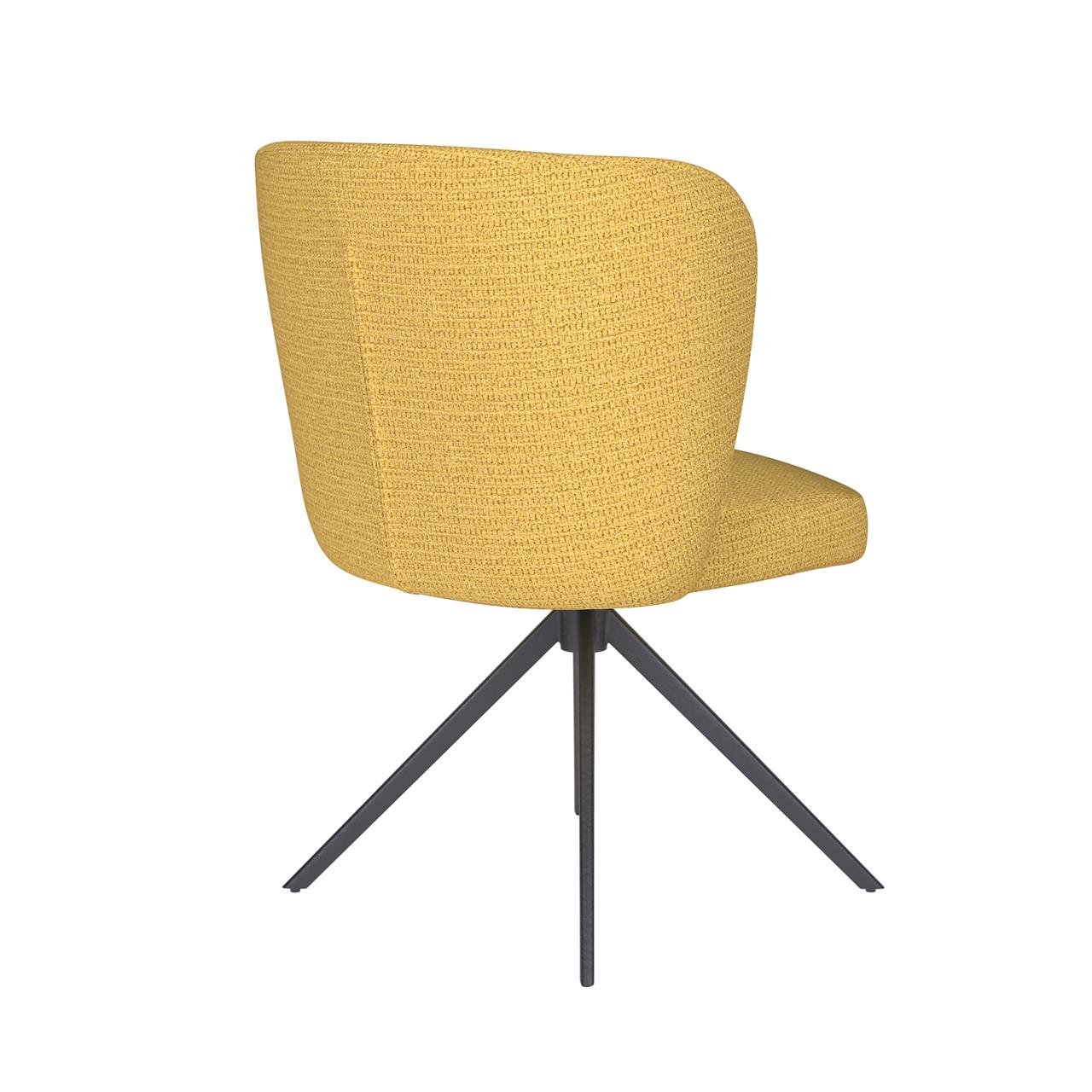 Chair stan ochre metal swivel