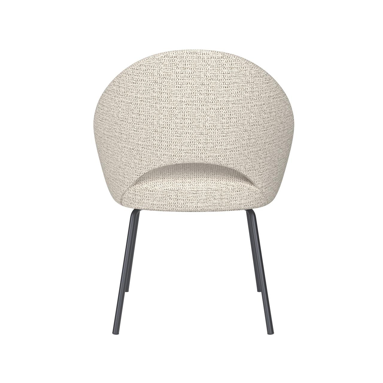 Chair mick off-white 4 metal legs