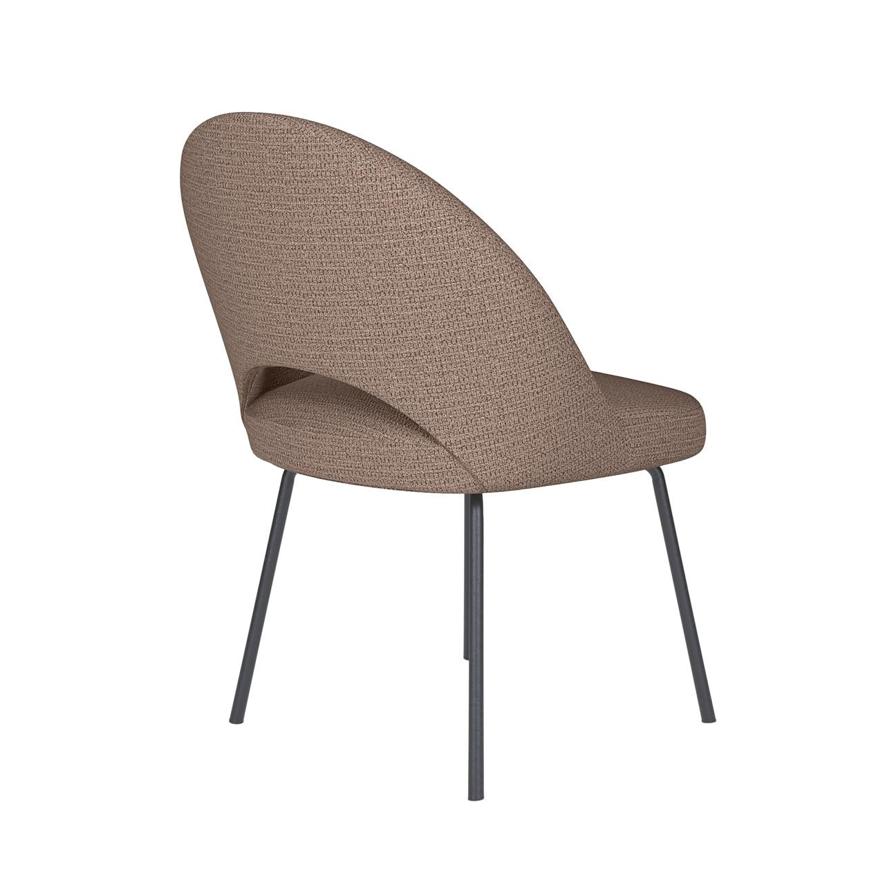 Chair mick taupe 4 metal legs