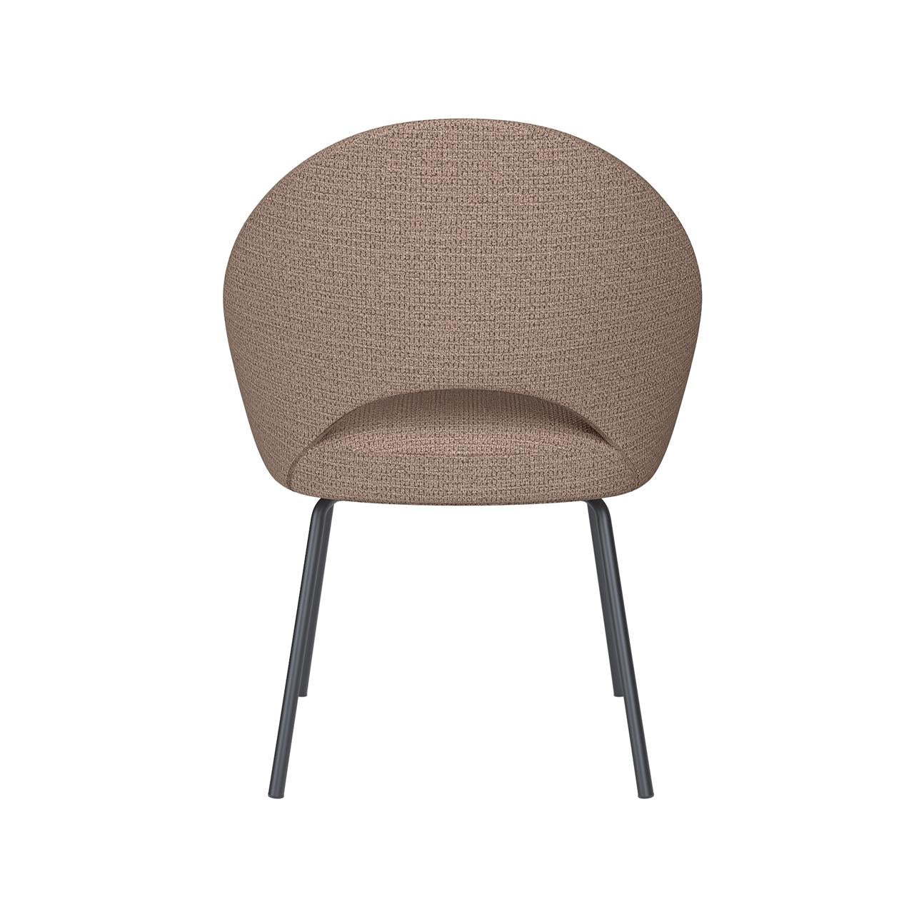 Chair mick taupe 4 metal legs