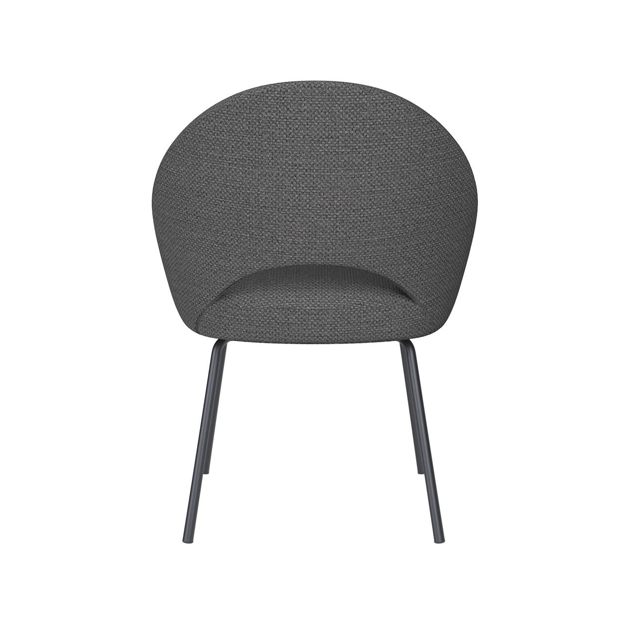 Chair mick grey 4 metal legs