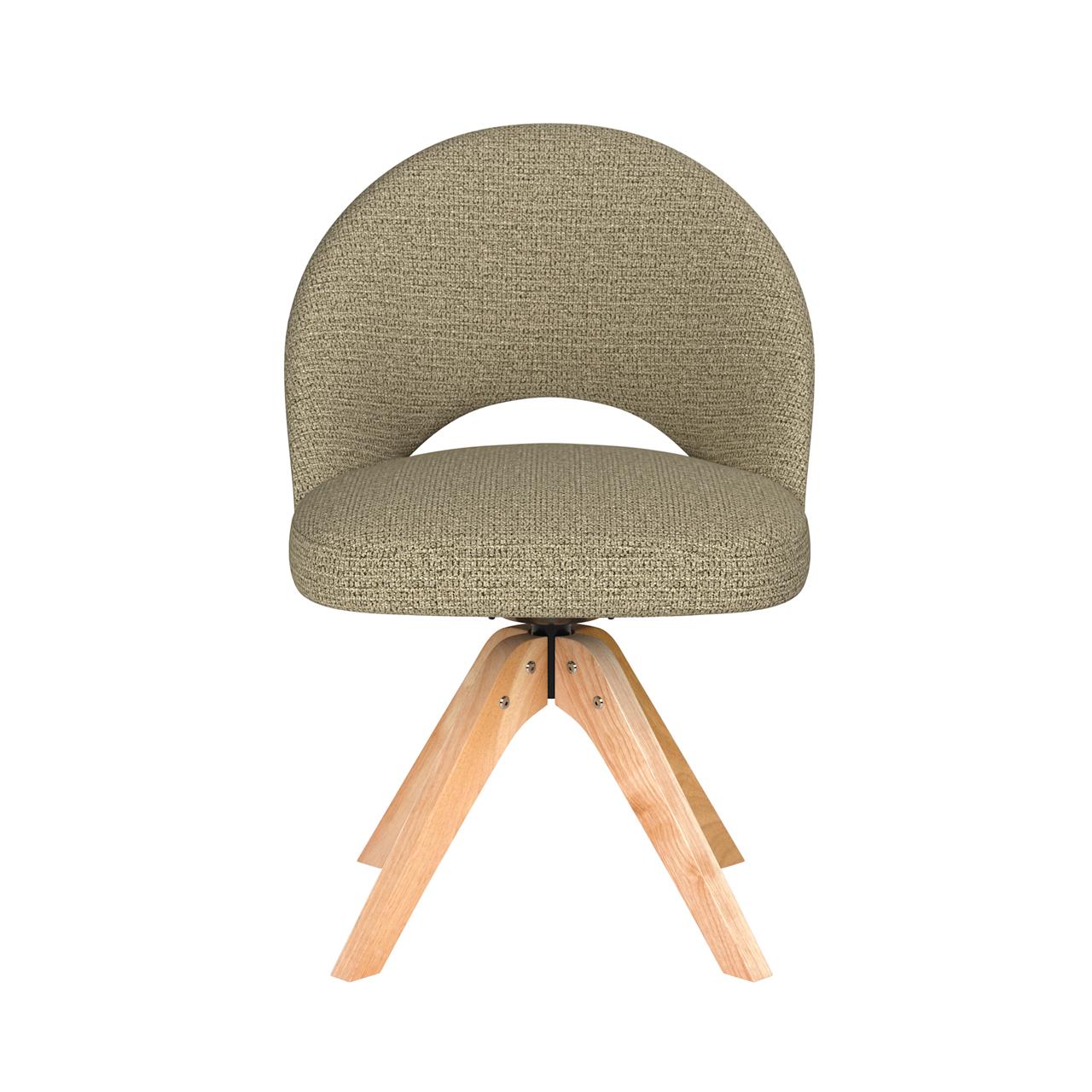 Chair mick green wooden swivel