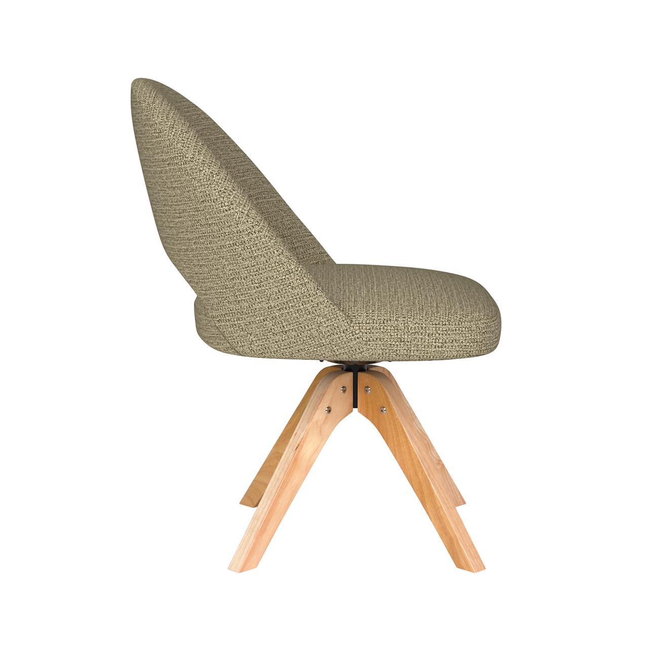 Chair mick green wooden swivel