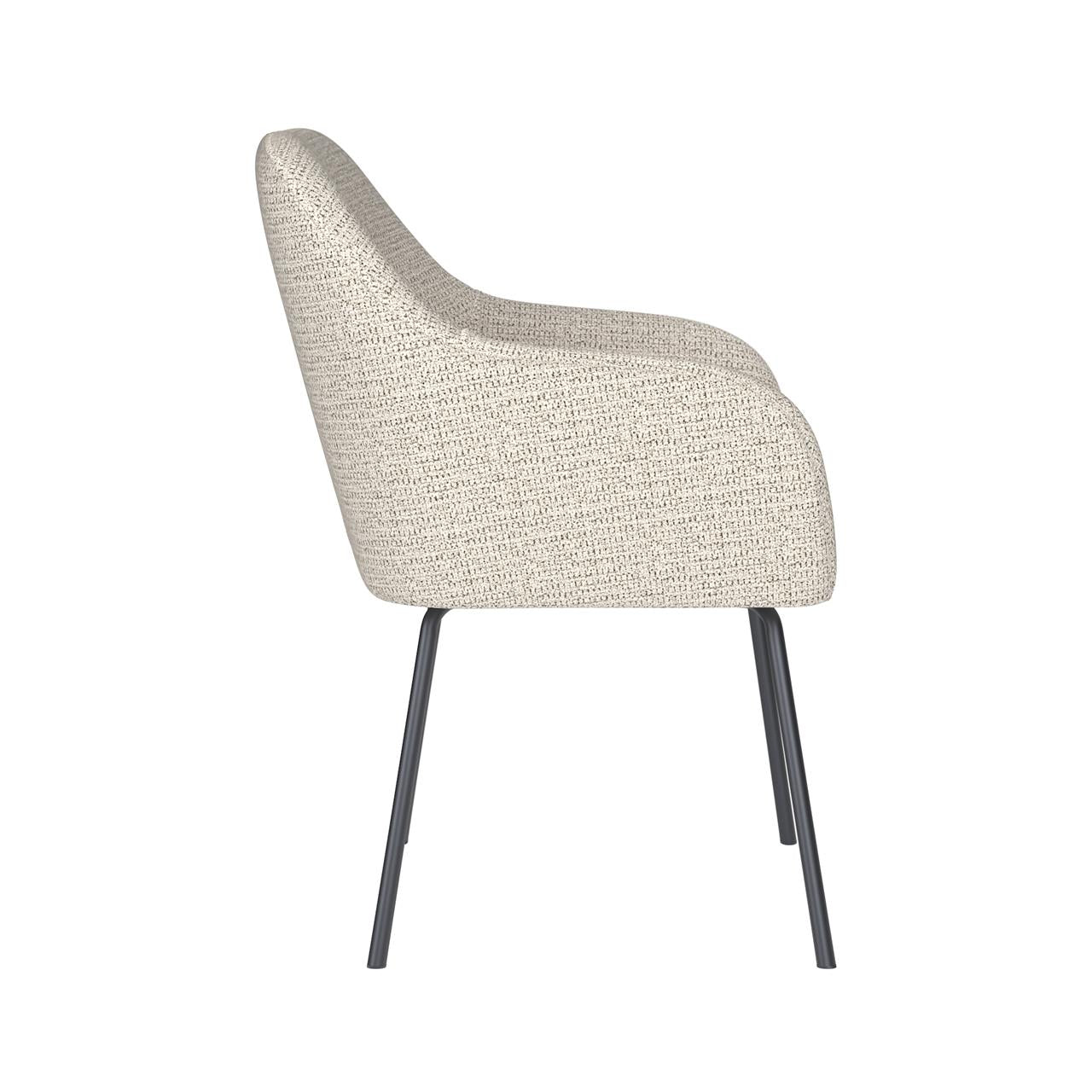 Chair otis off-white 4 metal legs