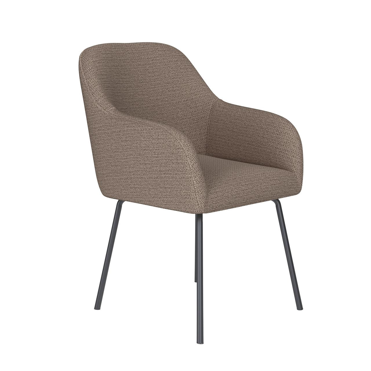 Chair otis taupe 4 metal legs