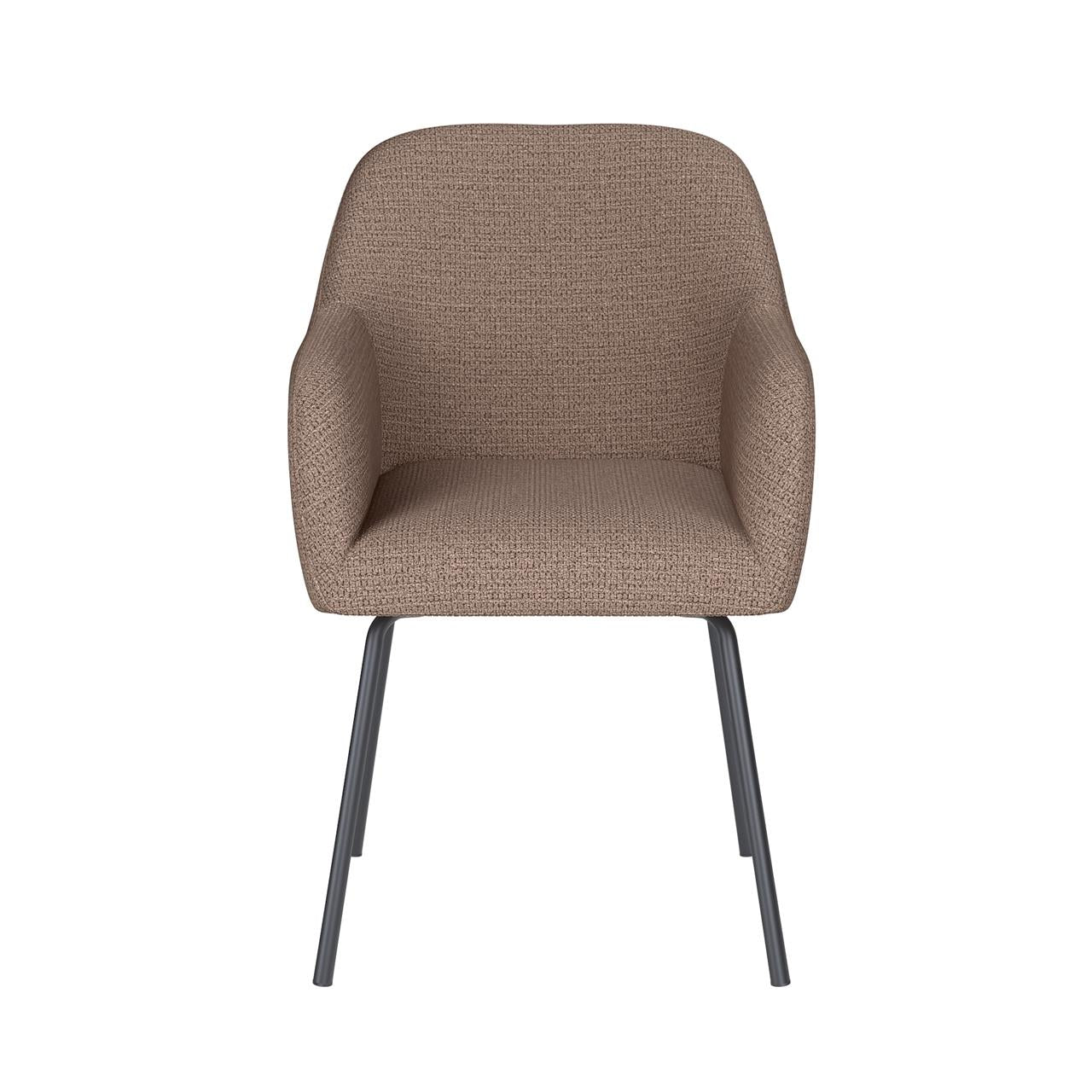 Chair otis taupe 4 metal legs