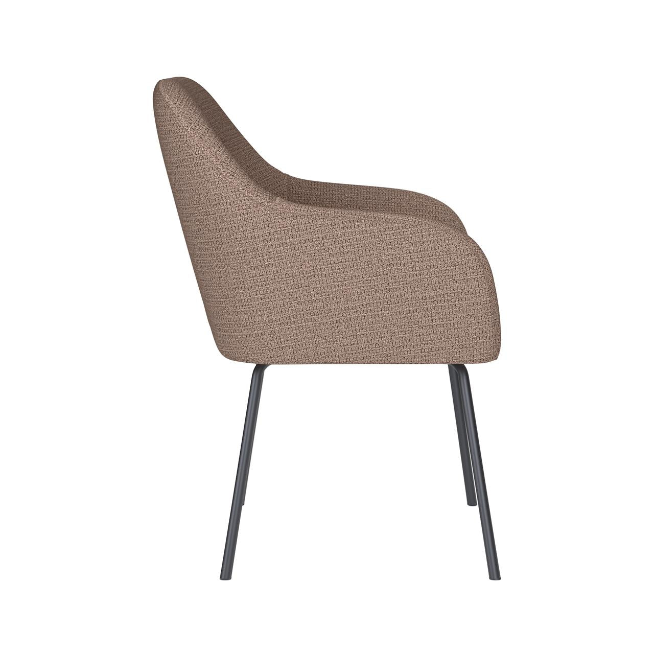 Chair otis taupe 4 metal legs