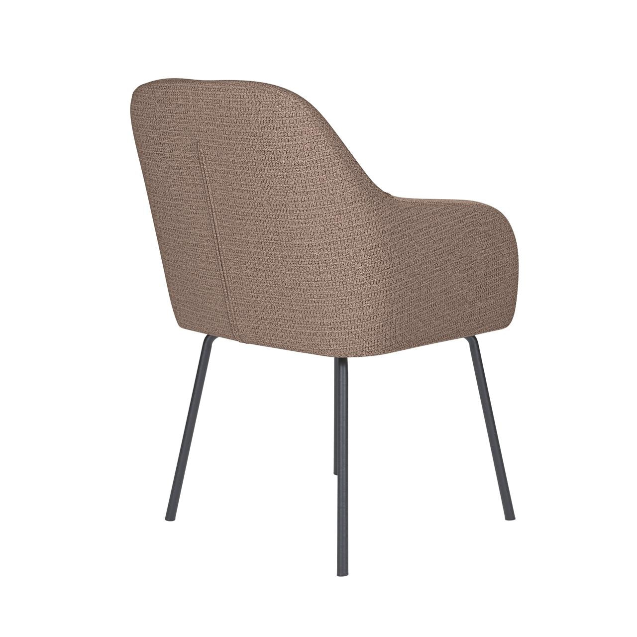 Chair otis taupe 4 metal legs