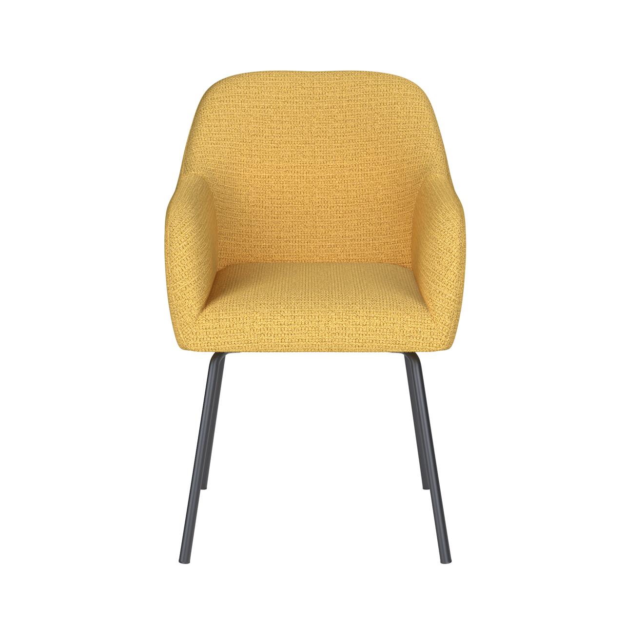 Chair otis ochre 4 metal legs