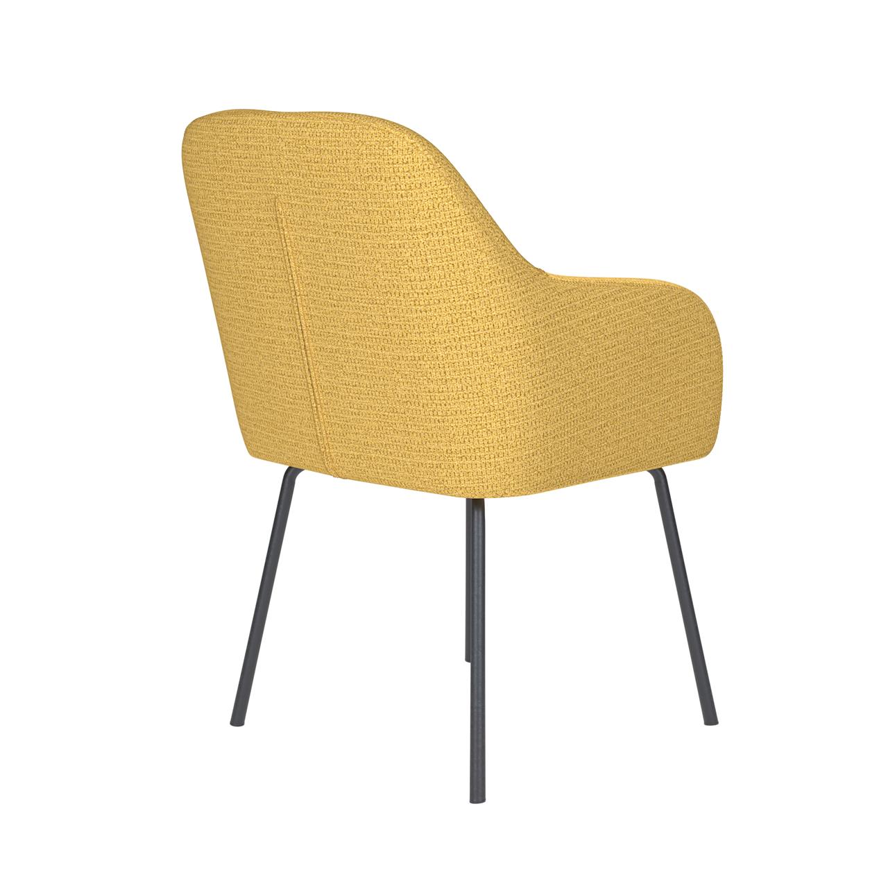 Chair otis ochre 4 metal legs