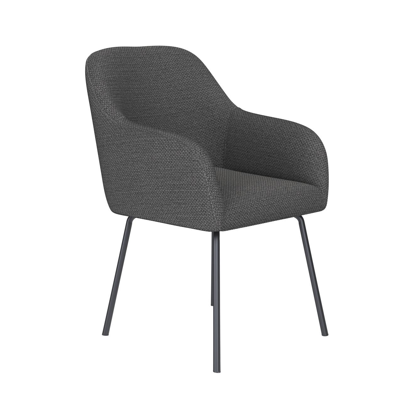 Chair otis grey 4 metal legs