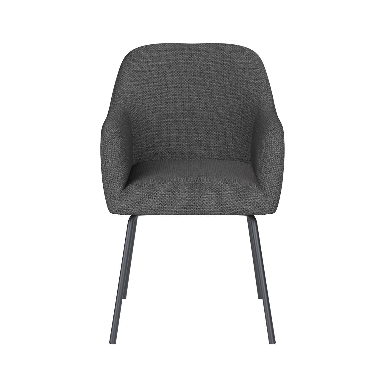 Chair otis grey 4 metal legs
