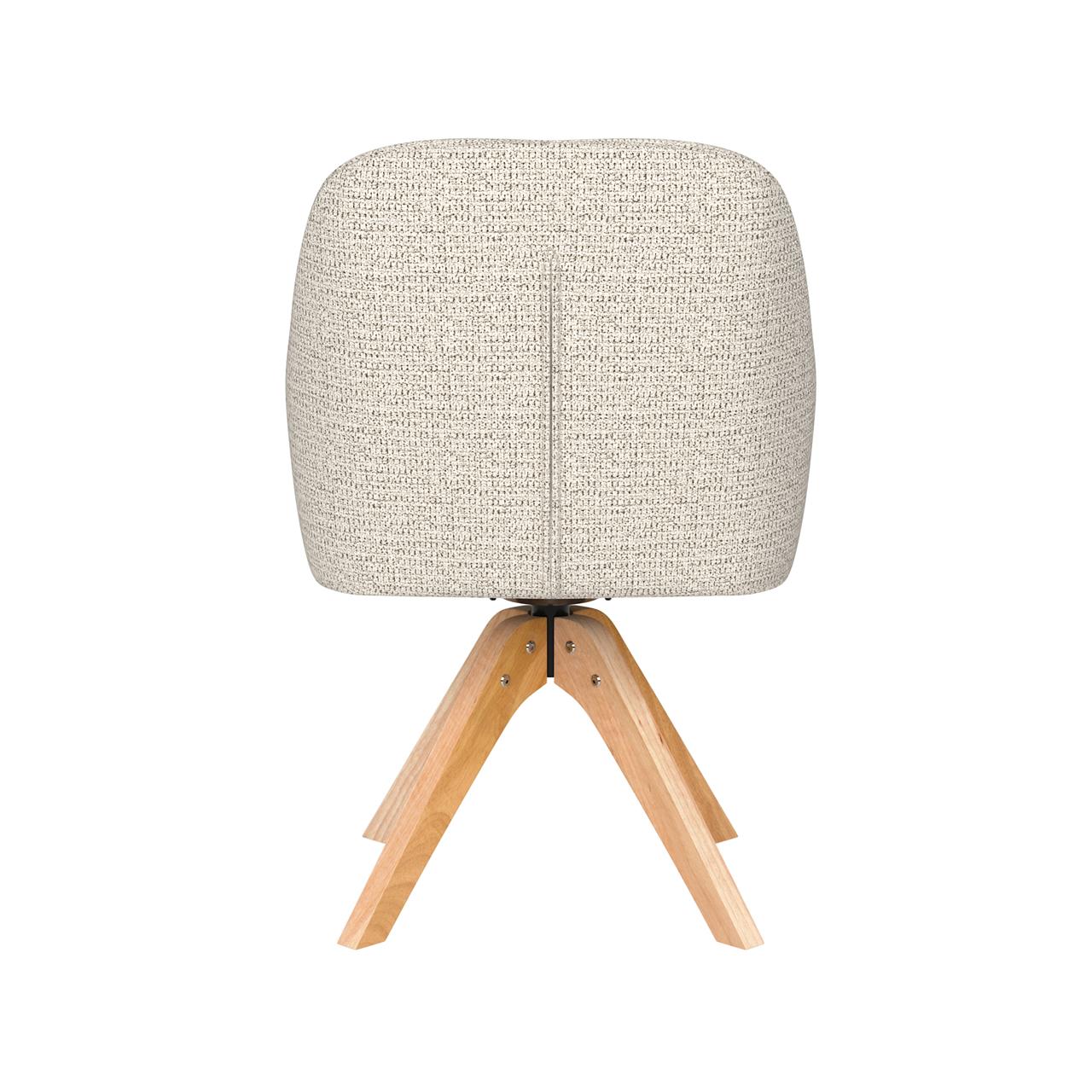 Chair otis off-white wooden swivel