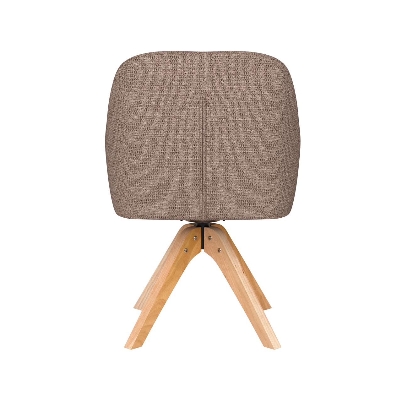 Chair otis taupe wooden swivel