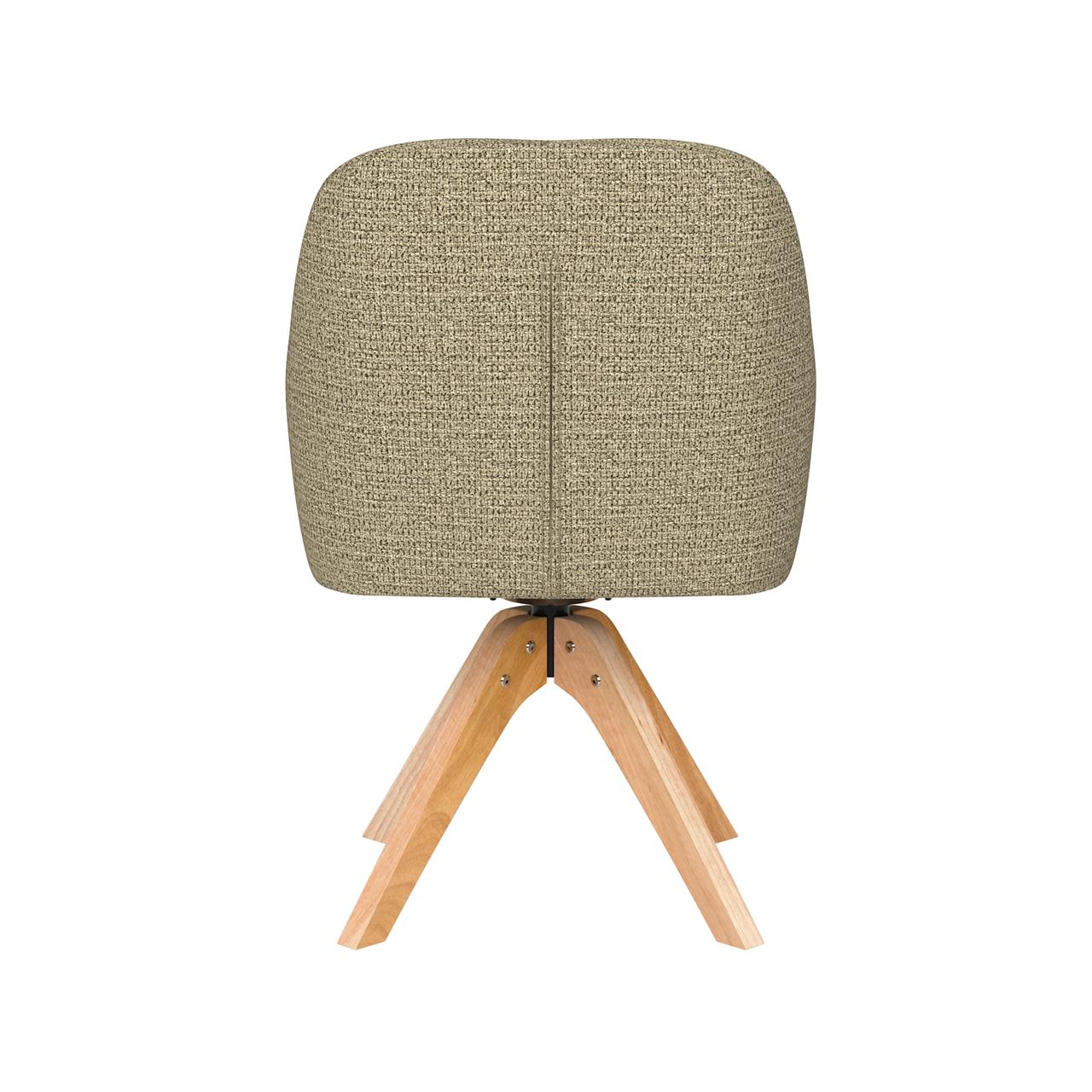 Chair otis green wooden swivel