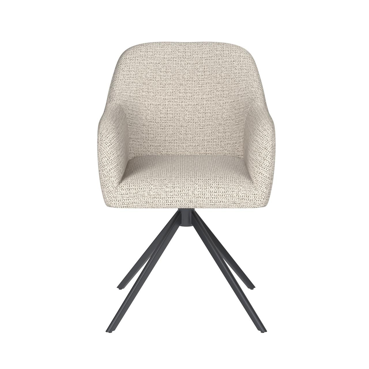 Chair otis off-white metal swivel