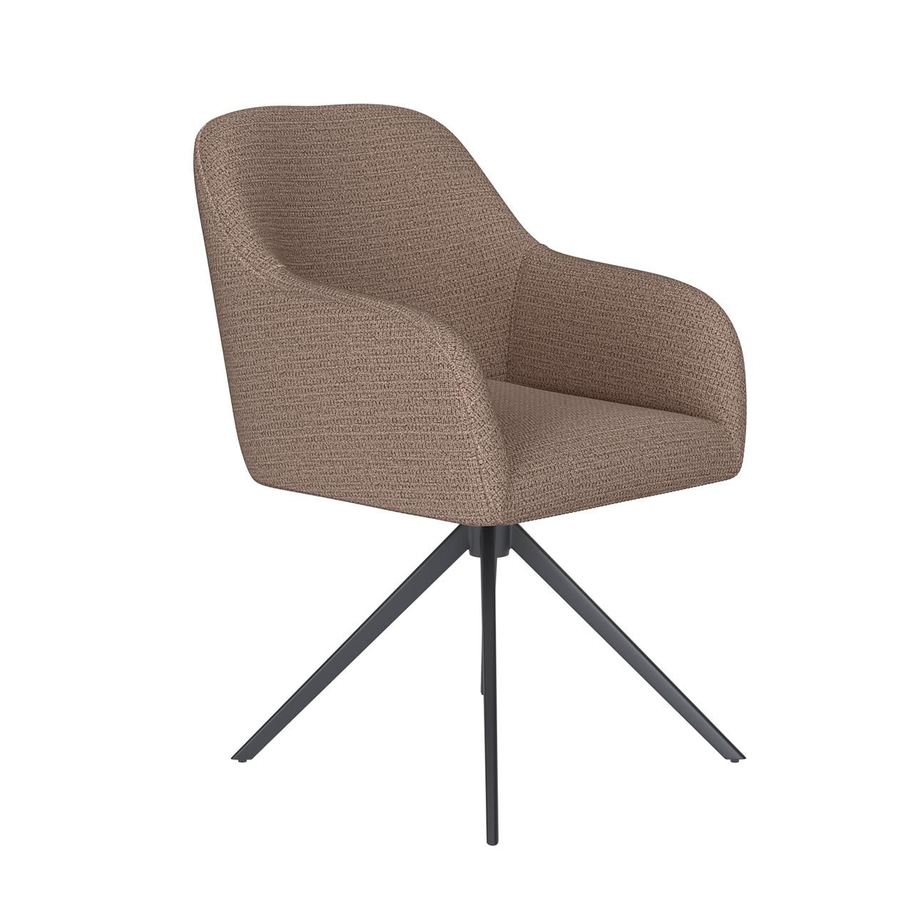 Chair otis taupe metal swivel
