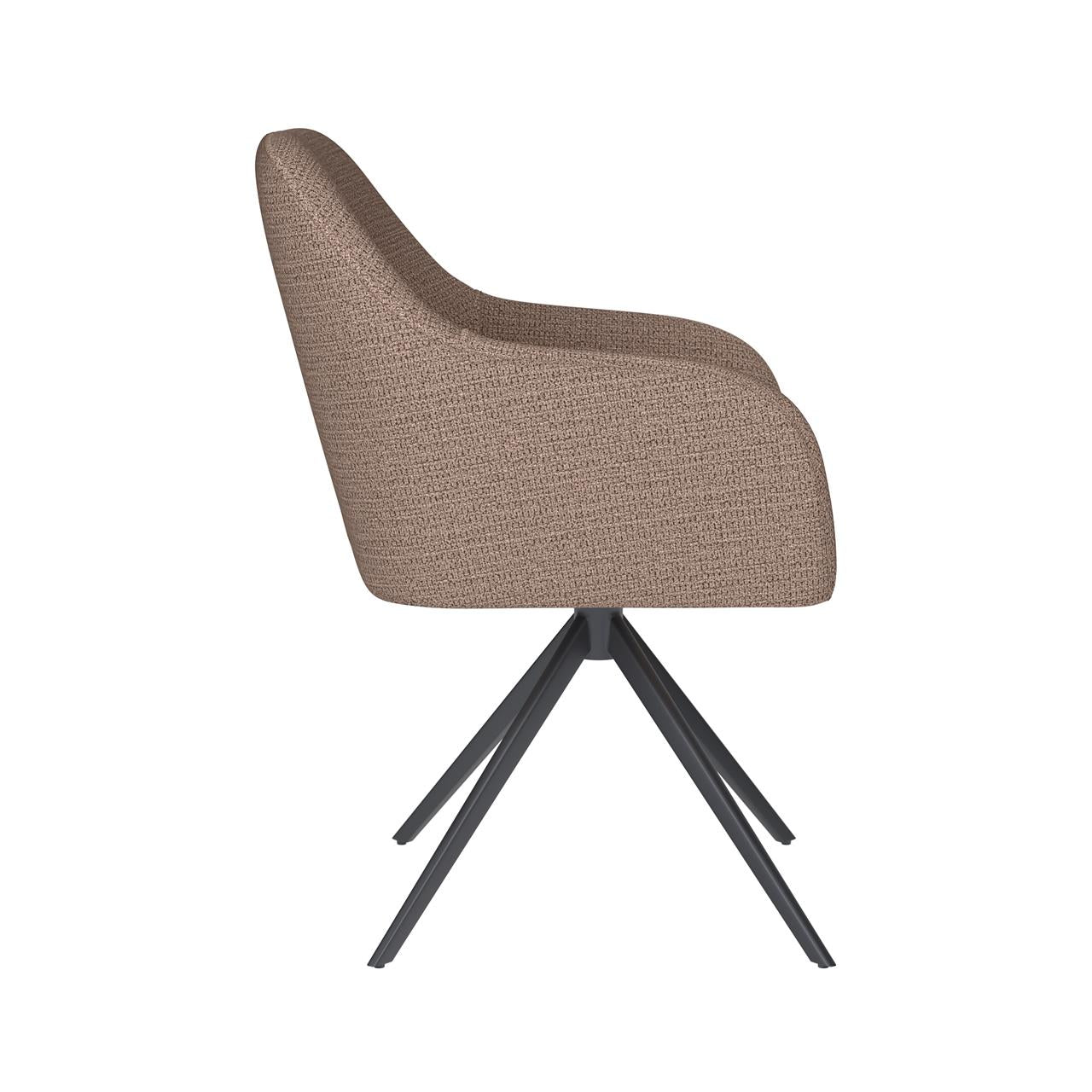 Chair otis taupe metal swivel