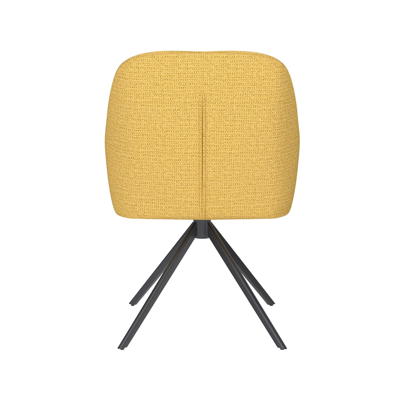 Chair otis ochre metal swivel