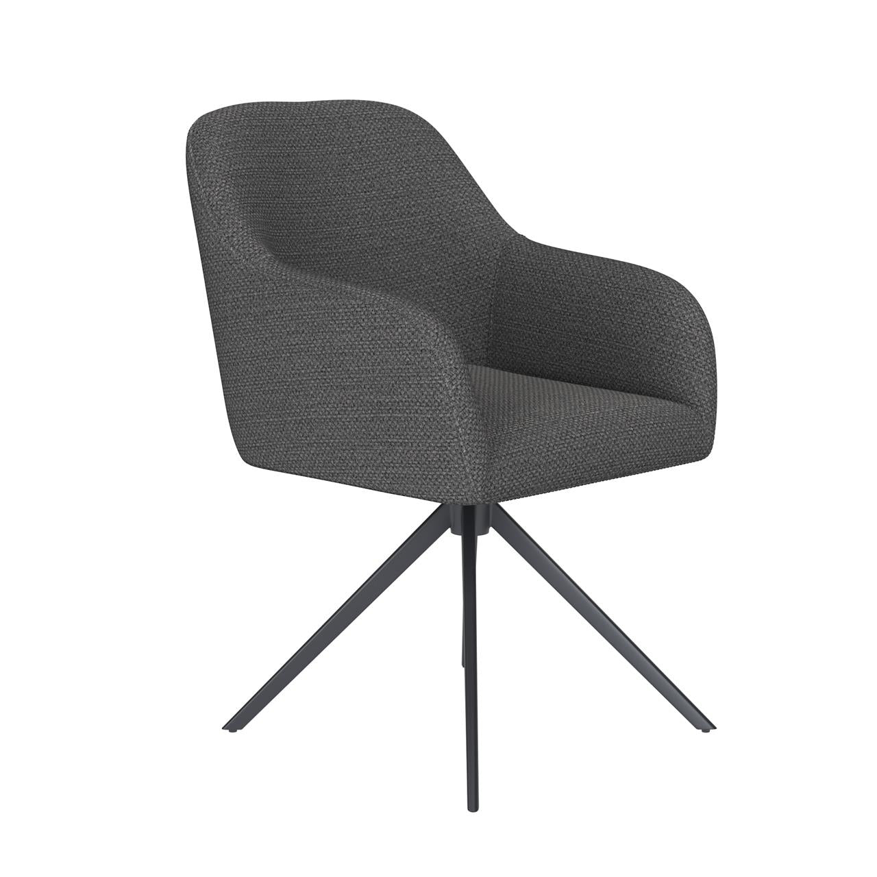 Chair otis grey metal swivel