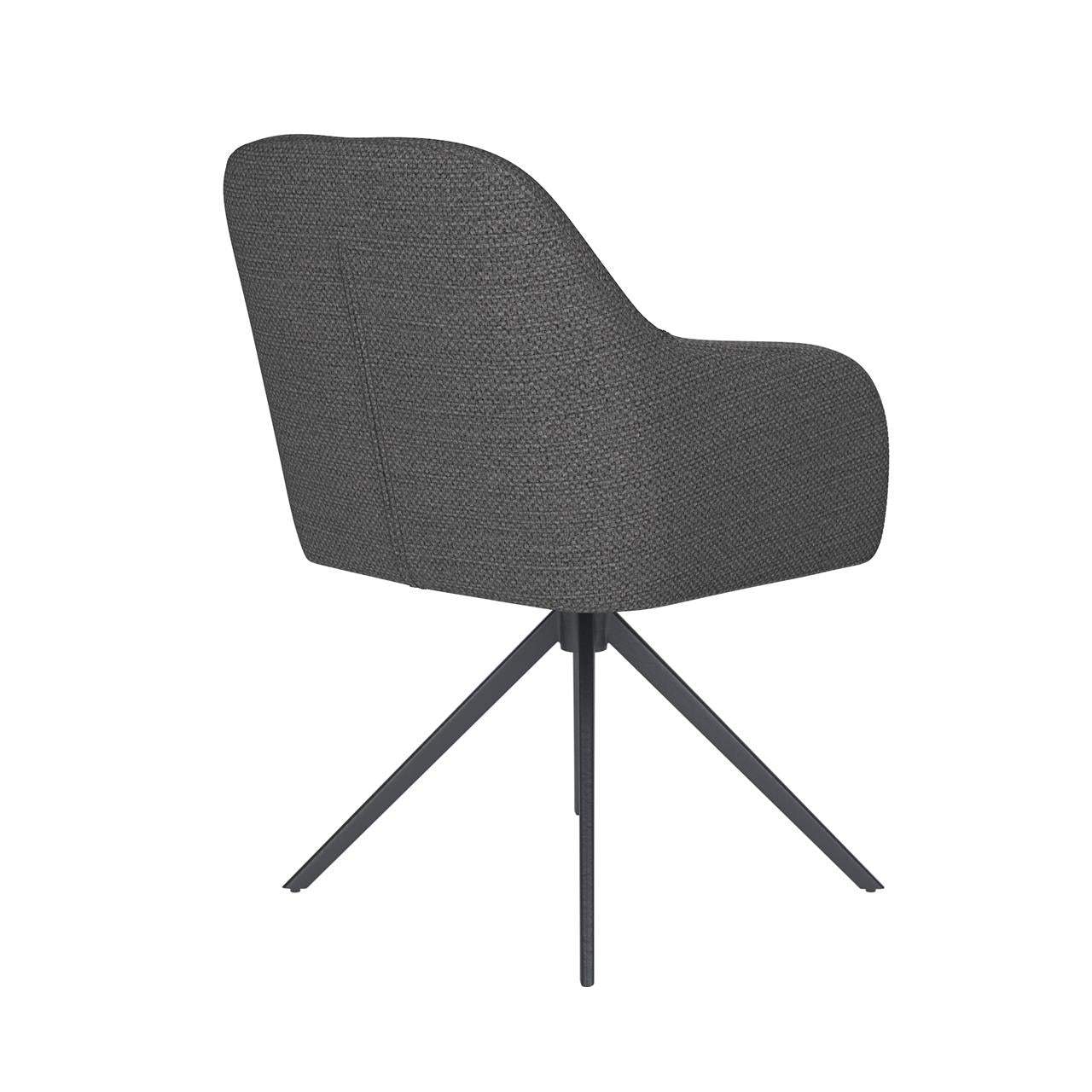 Chair otis grey metal swivel