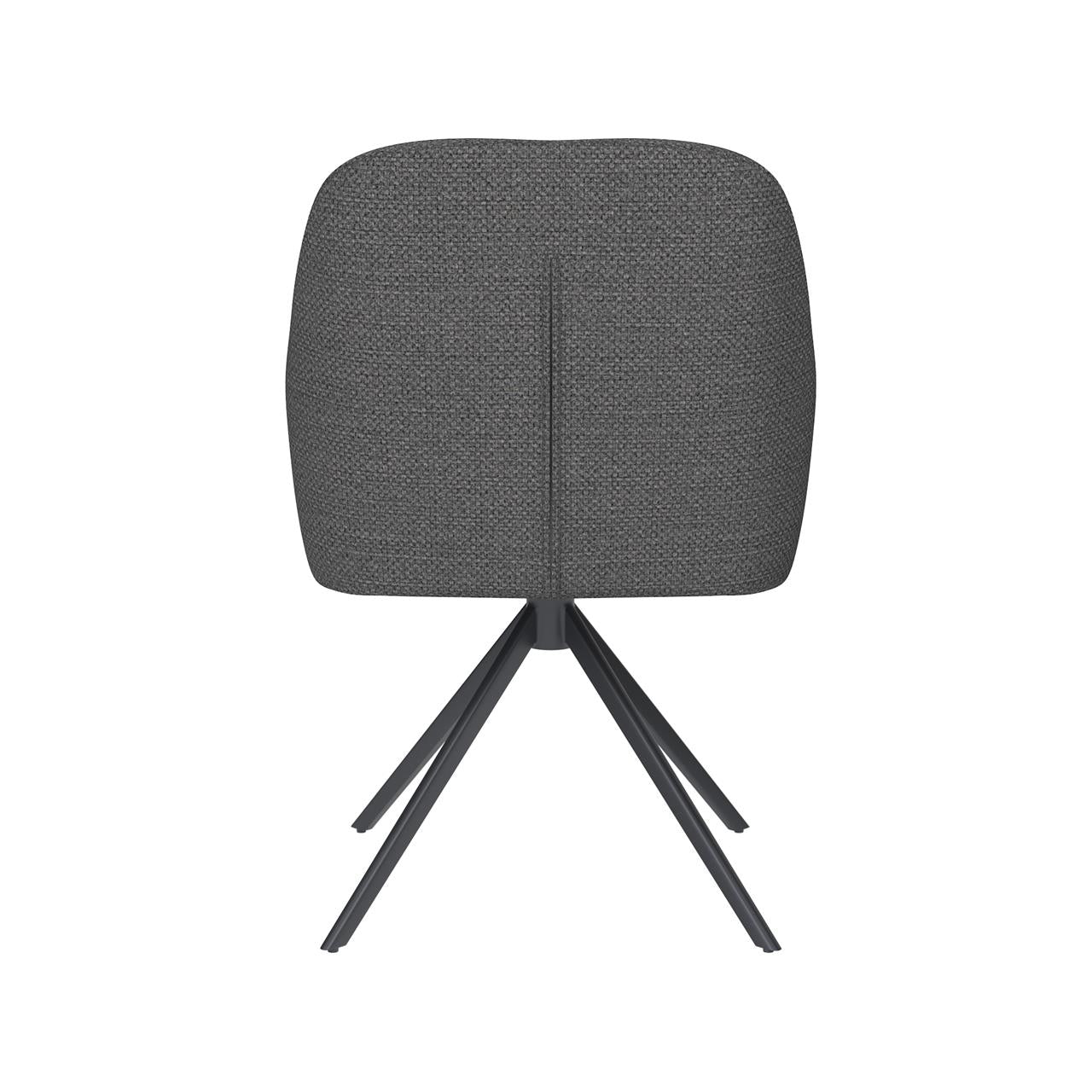 Chair otis grey metal swivel