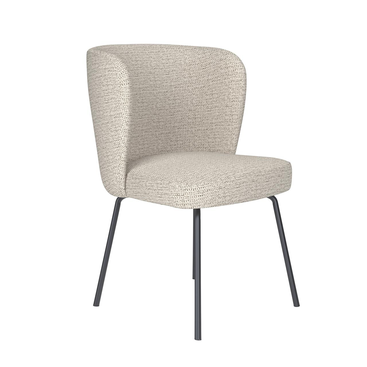 Chair stan off-white 4 metal legs