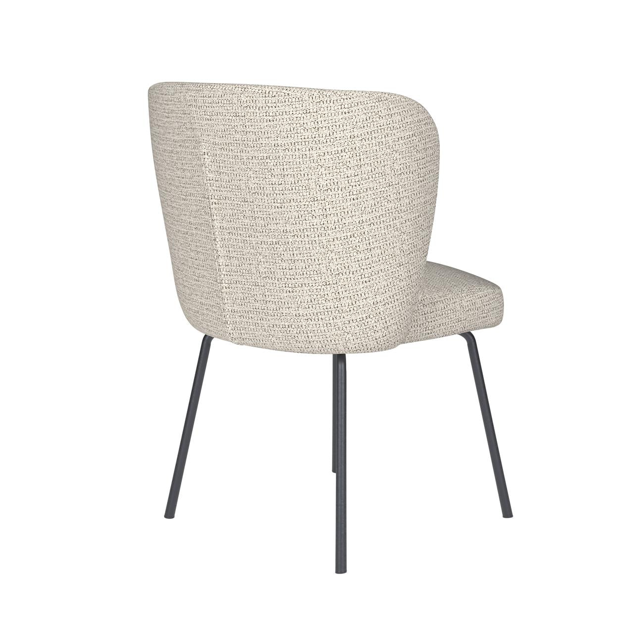 Chair stan off-white 4 metal legs