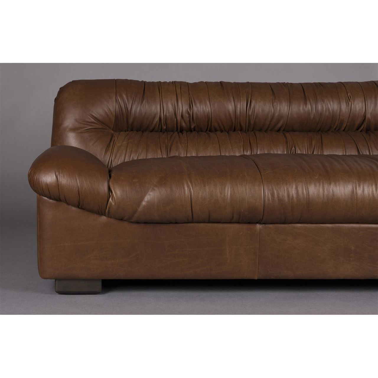 Sofa douglas wax leather chocolate