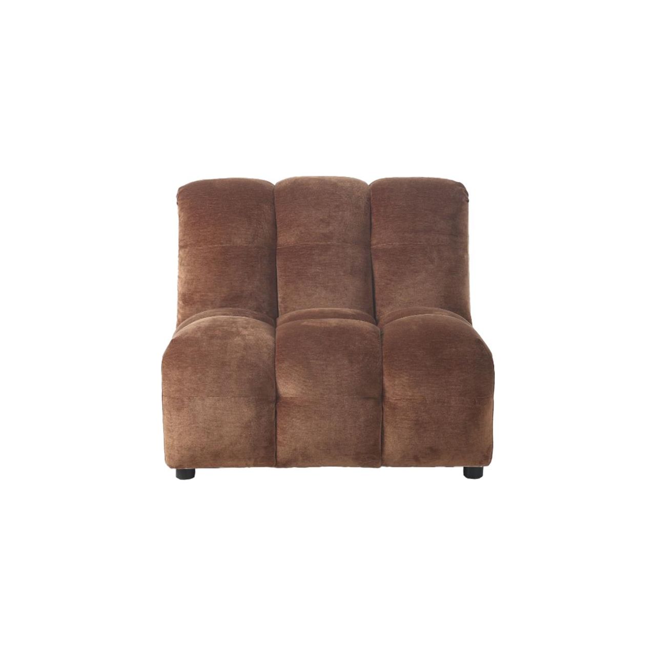 Sofa element hackman no arm velours cognac